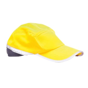 picture of Portwest - Yellow/Navy Hi-Vis Baseball Cap - PW-HB10YNR