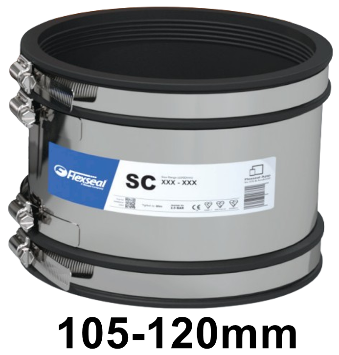 Fernco Shear Banded Coupling - Size 105-120mm - [FRN-SC120]
