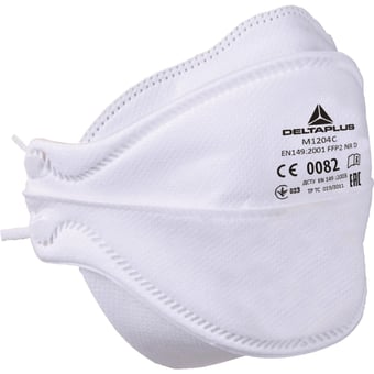 Picture of Delta Plus Non Woven Synthetic Fibre FFP2 Disposable Masks Pack of 20 - [LH-M1204C]