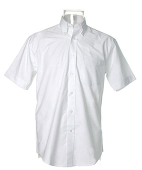 picture of Kustom Kit Short Men's Sleeved Shirt - White - BT-KK350-WHT