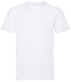 picture of Fruit Of The Loom Men's White Super Premium T-Shirt - BT-61044-WHT