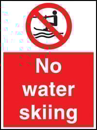Picture of No Water Skiing Sign - [AS-WH9]