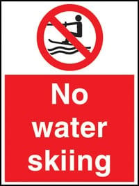 Picture of No Water Skiing Sign - [AS-WH9]