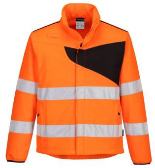 picture of Portwest PW2 Hi-Vis Softshell 2L Orange/Black - PW-PW275OBR