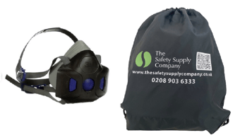 picture of 3M - Secure Click Reusable Half Face Mask - HF-800 Series - Small - TSSC Bag - [IH-KITHF801]