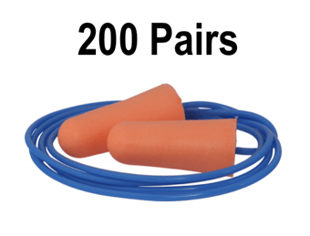 picture of Ultraform PU Foam Earplugs - Corded - Box of 200 Pairs - SNR 39 - [UC-EP301C]