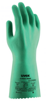 Picture of UVEX U-chem 3000 Green Chemical Protection Gloves - TU-60961 - (DISC-R)