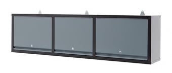 Picture of BiGDUG Garage Wall Cupboard - 460h x 1709w x 306d mm - 3 Door - Black & Dark Grey - [BDU-GLWC171]