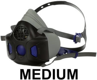 picture of 3M - Secure Click Reusable Half Face Mask - HF-800 Series - Medium - [3M-HF802] - (LP)