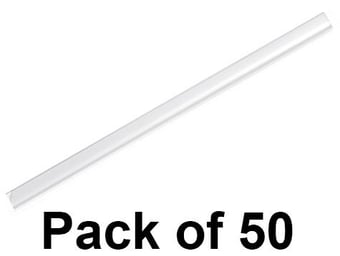 picture of Durable - Spine Binding Bars A4 - Transparent - 6mm - Pack of 50 - [DL-293119]