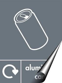 Picture of Recycling Signs - Aluminium Cans - 300 X 400Hmm - Self Adhesive Vinyl - [AS-WR41-SAV]