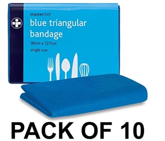 picture of MasterChef - Blue Triangular Bandage - Pack of 10 - [RL-941]