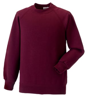 picture of Russell Schoolgear Children's Classic Sweatshirt - Burgundy Red - BT-7620B-BUR
