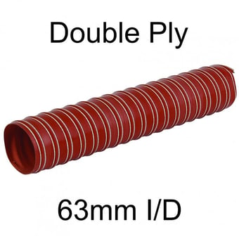 picture of Double Ply Silicone Coated Glass Fabric Ducting - 63mm I/D - [HP-DUCSIL2-63]