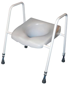 picture of Aidapt President Raised Toilet Seat and Frame - Adjustable Height - [AID-VR219] - (HP)