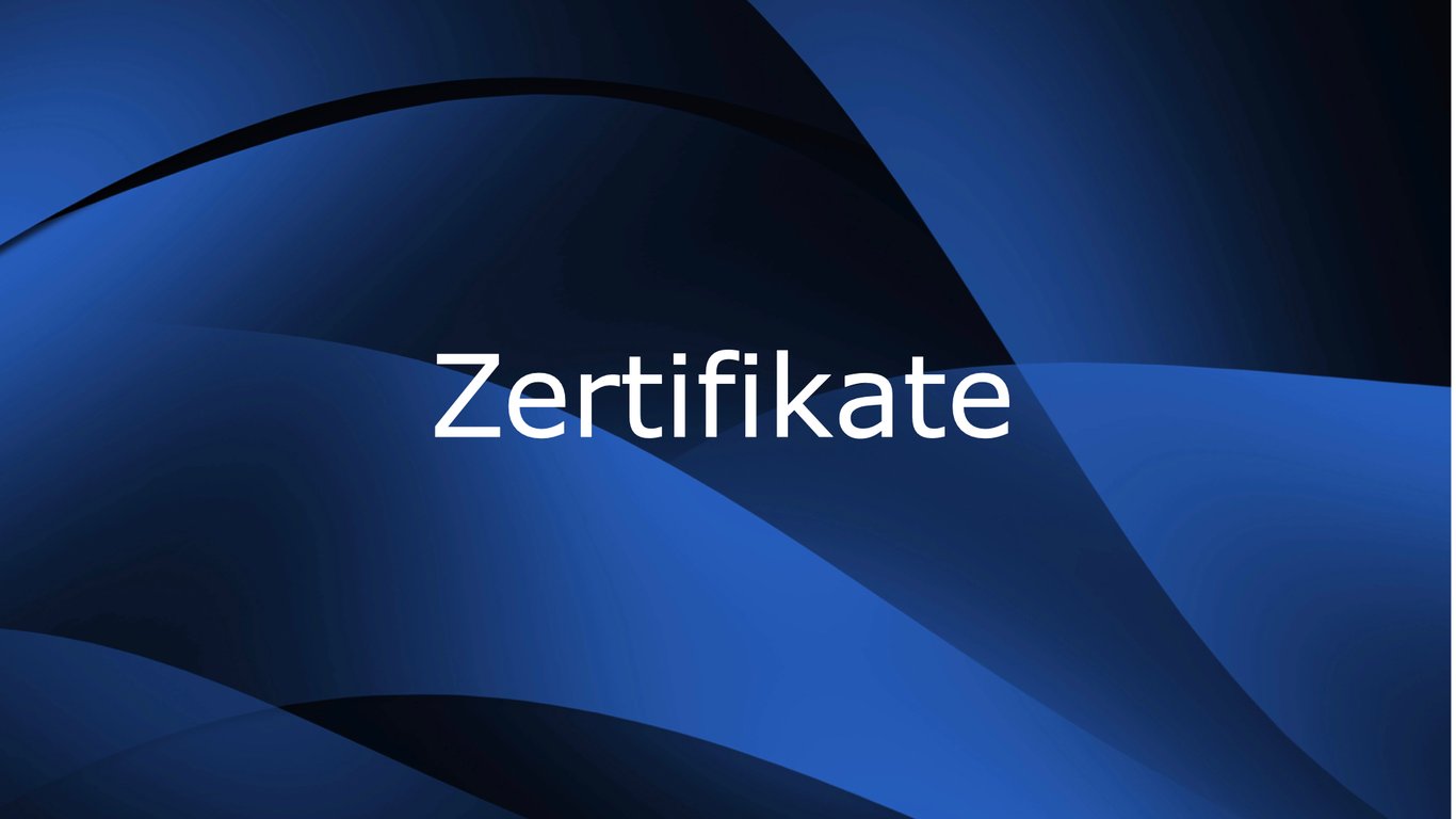 Zertifikate
