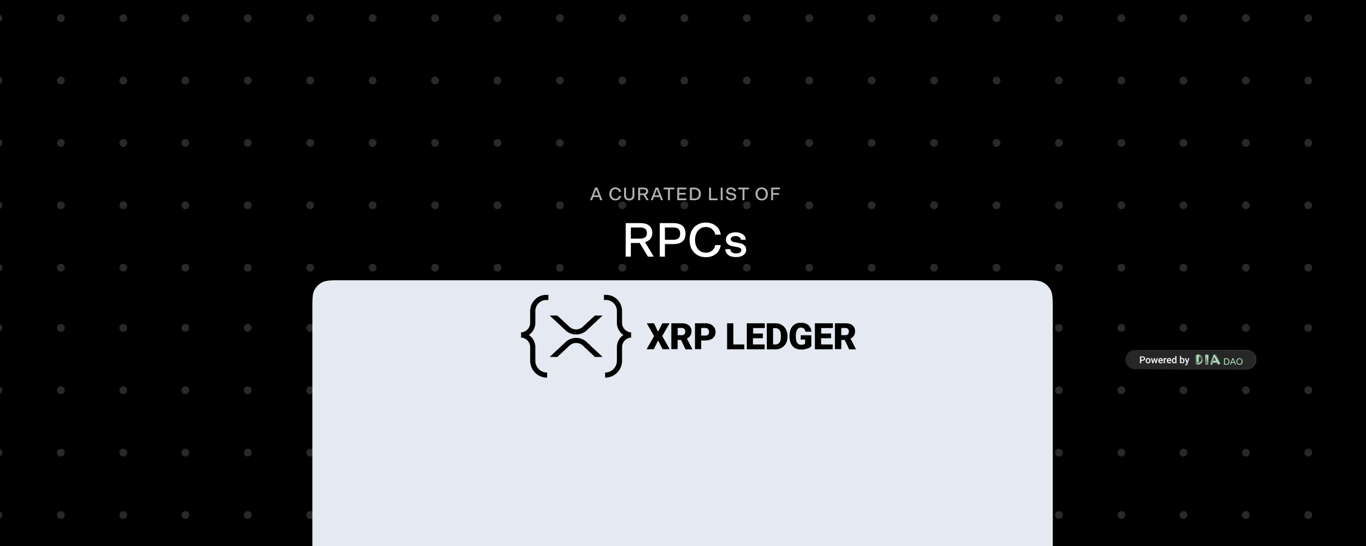 XRP Ledger RPCs