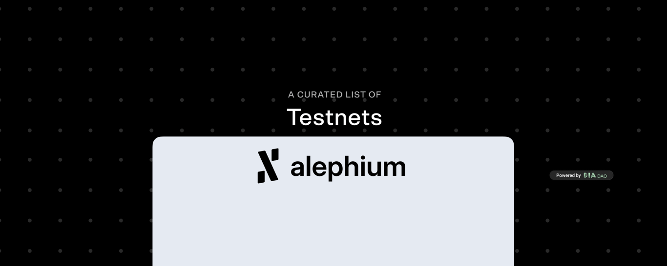 Alephium Testnets