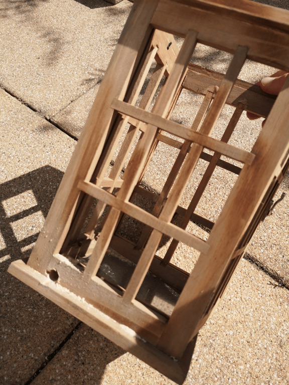 Drill a hole for the power cable