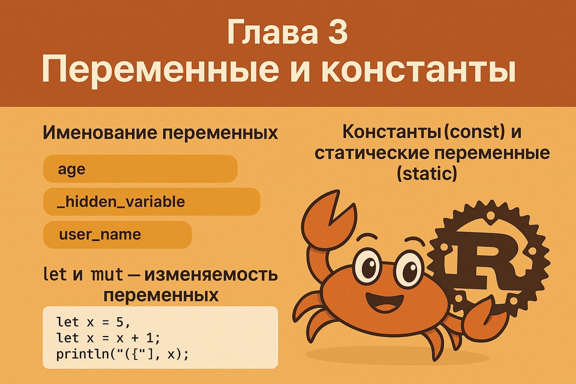 Глава 3: Переменные и константы