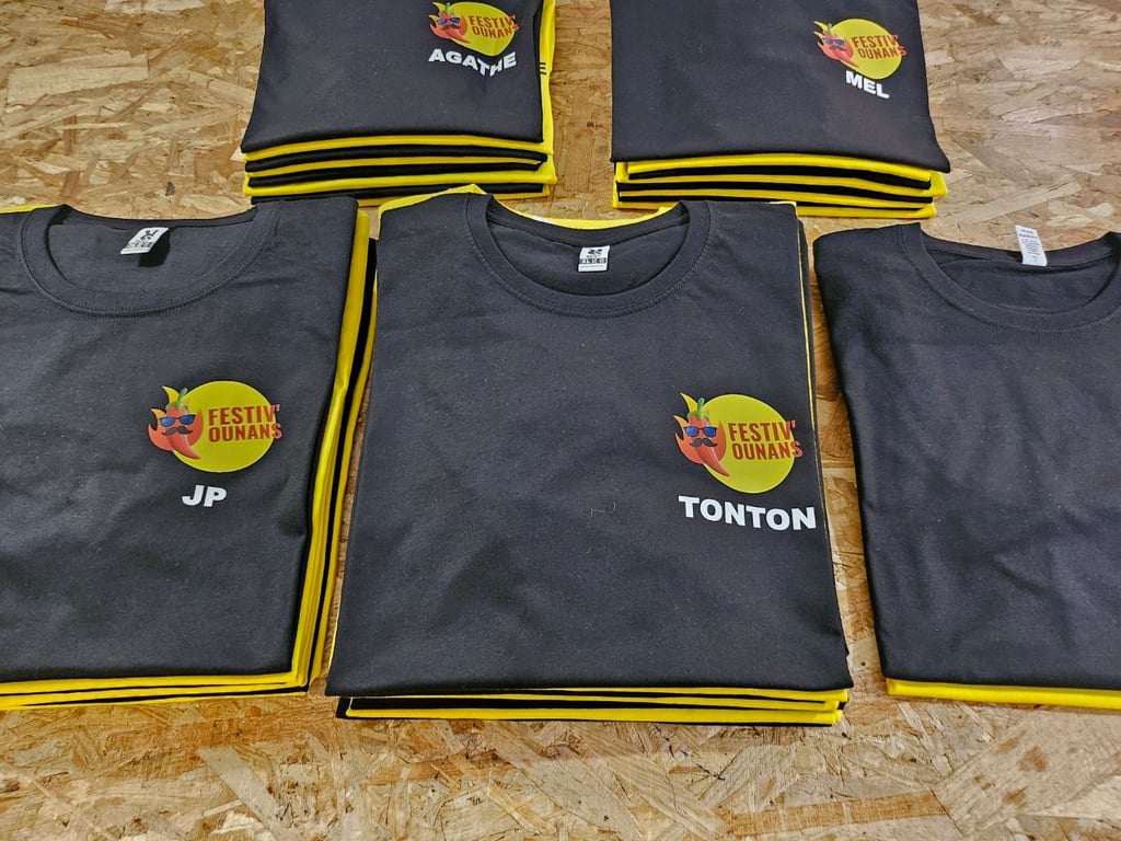 Nouveaux t-shirts Festiv’Ounans : aux couleurs de nos événements !