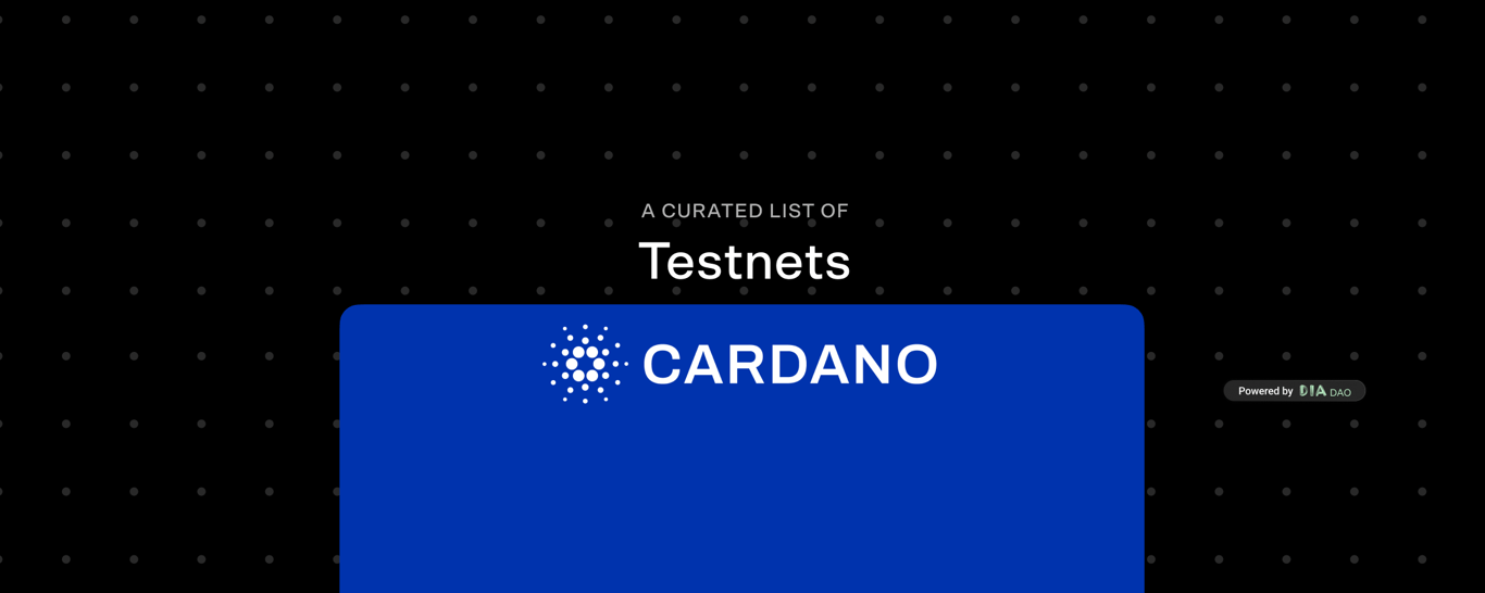 Cardano Testnets