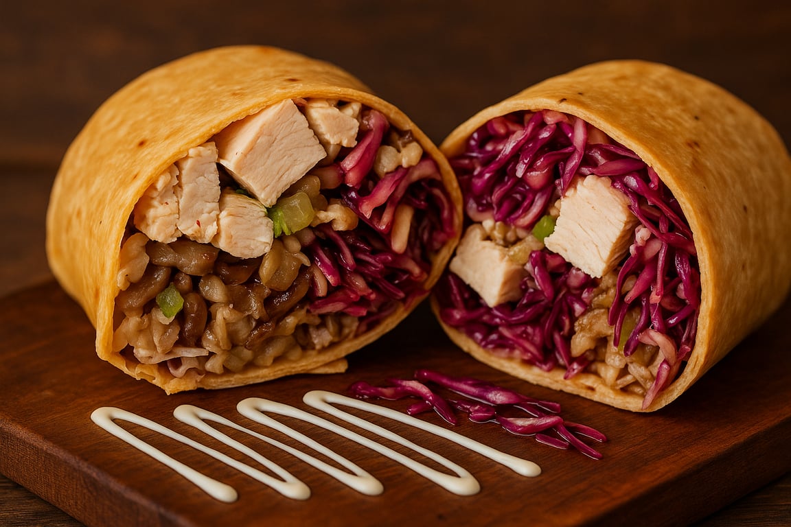 MVP Wrap (Mets. Vinaigrette. Portobello.)