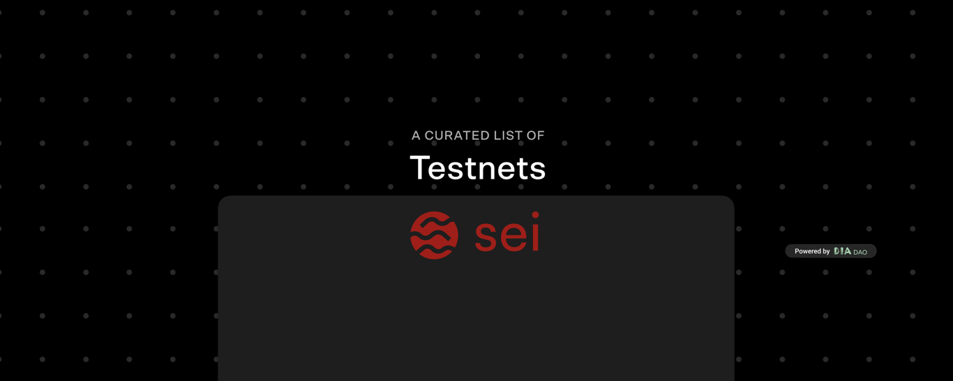 Sei Testnets