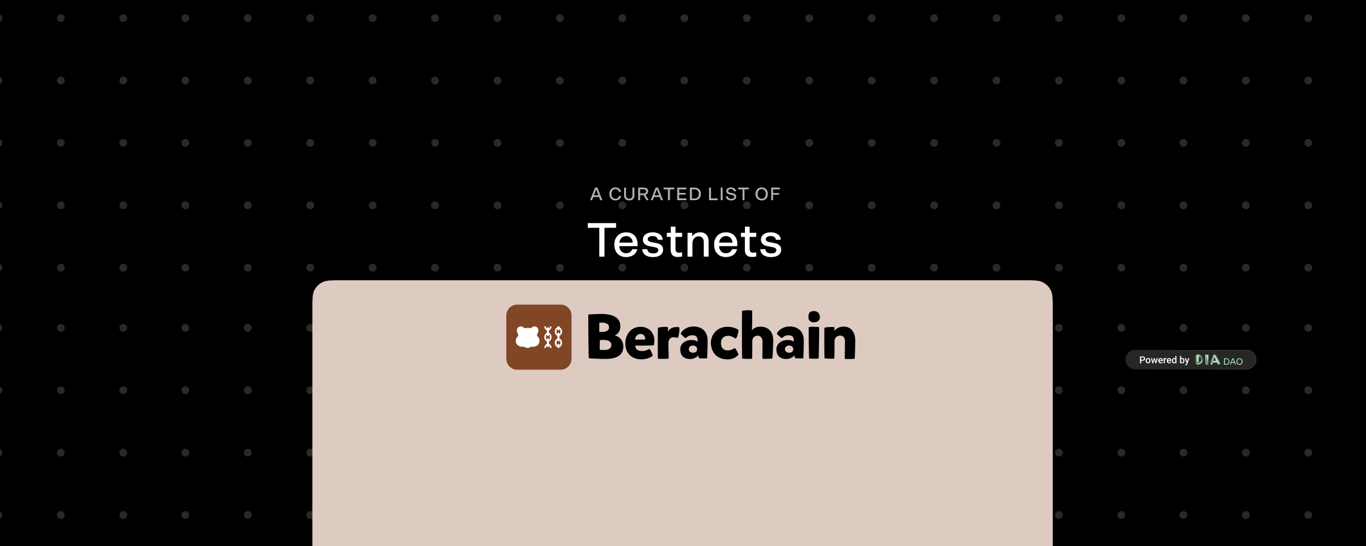 Berachain Testnets