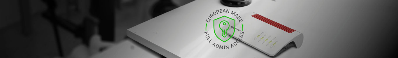 Internet with european-made routers and full admin access