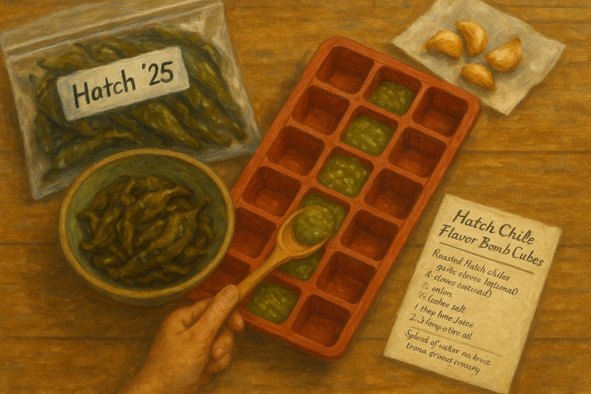 Hatch Chile Flavor Bomb Ice Cubes