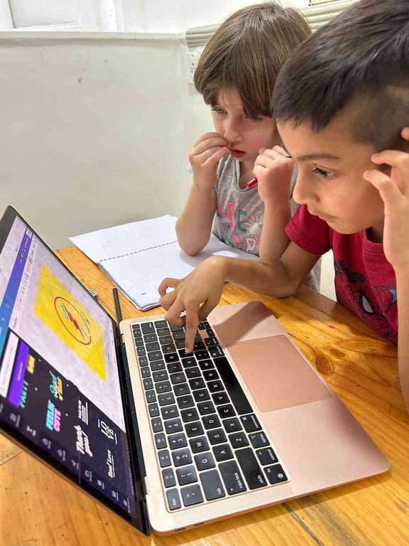 Designing logos for themselves on Canva