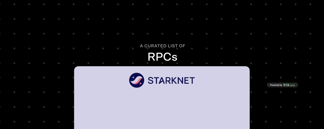 Starknet RPCs