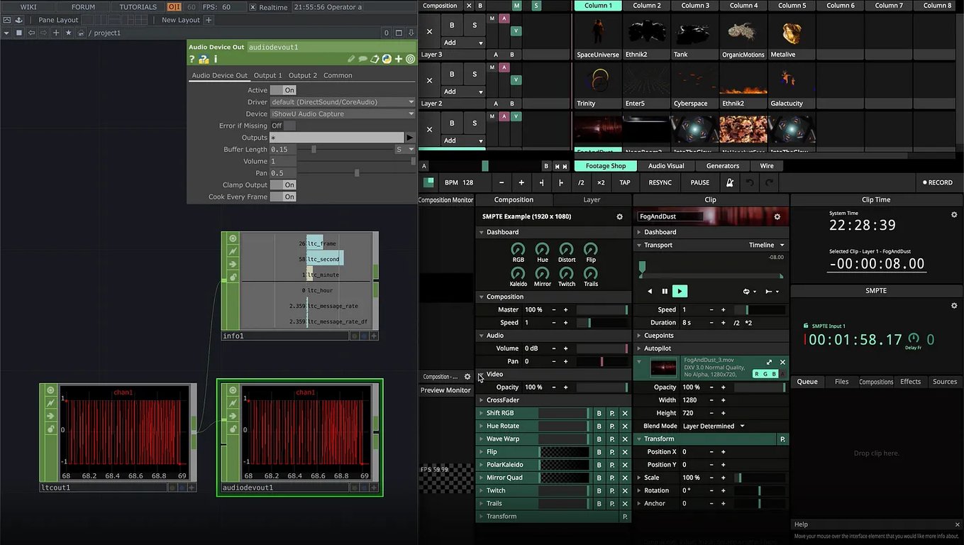 TouchDesigner 發送 SMPTE 時間碼至 Resolume Arena：完整教學與設定指南