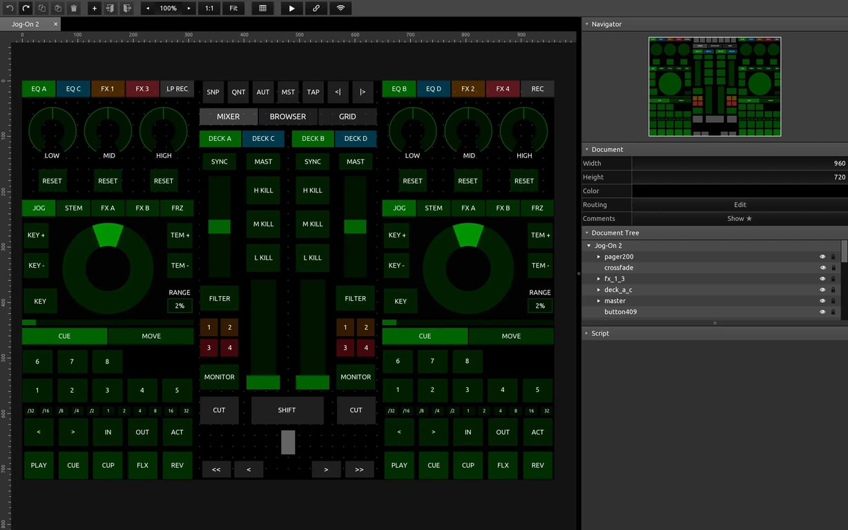 TouchOSC 接收 TouchDesigner 資料教學：OSC Out(CHOP) 設定與元件路由配置 TouchOSC#4