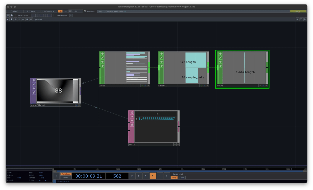 TouchDesigner 取得影片長度教學：使用 MovieFileIn (TOP) 與 Info (CHOP) 兩種方法