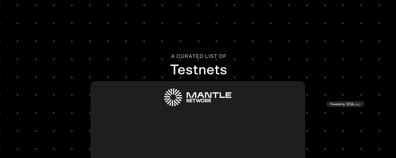 Mantle Testnets
