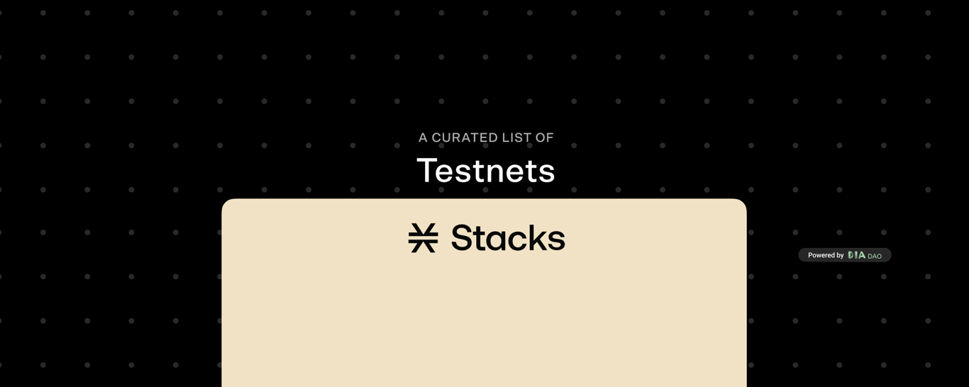 Stack Testnets