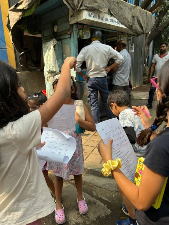 Honing observational skills in a neighbourhood bingo!