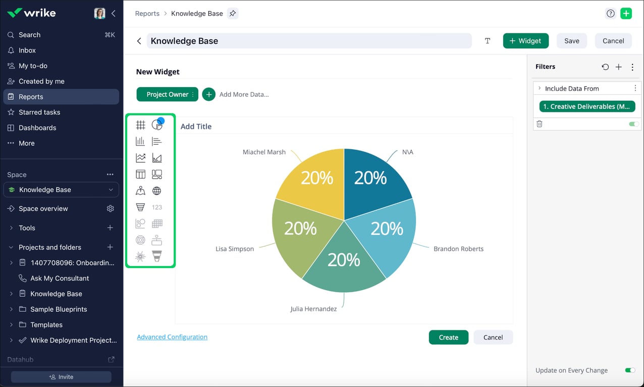 Wrike Reporting Feature