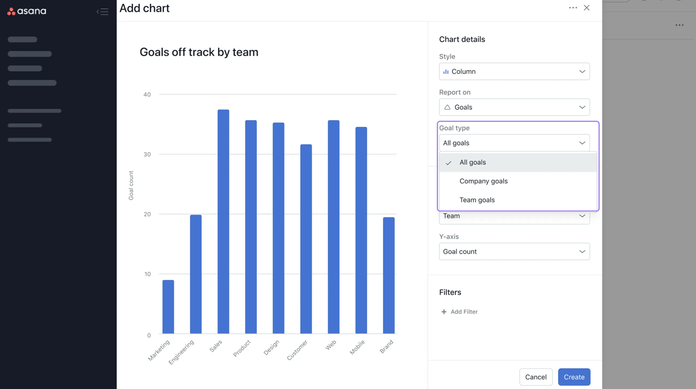 Asana Reporting Feature
