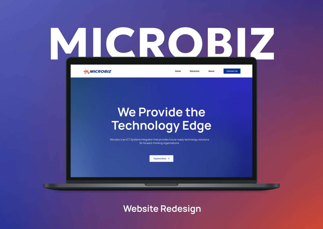 Microbiz Website Redesign