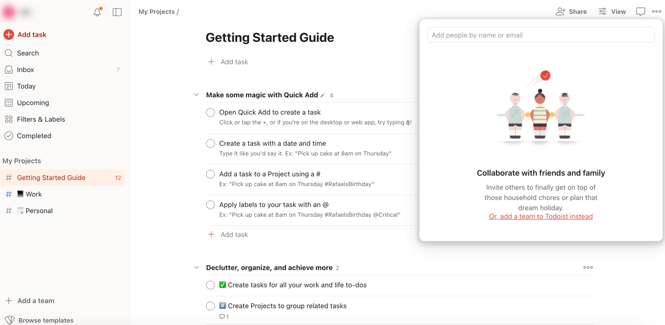 Todoist Collaboration