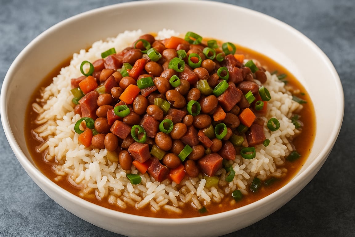 Hoppin’ John Remix with King City Beans & Kielbasa