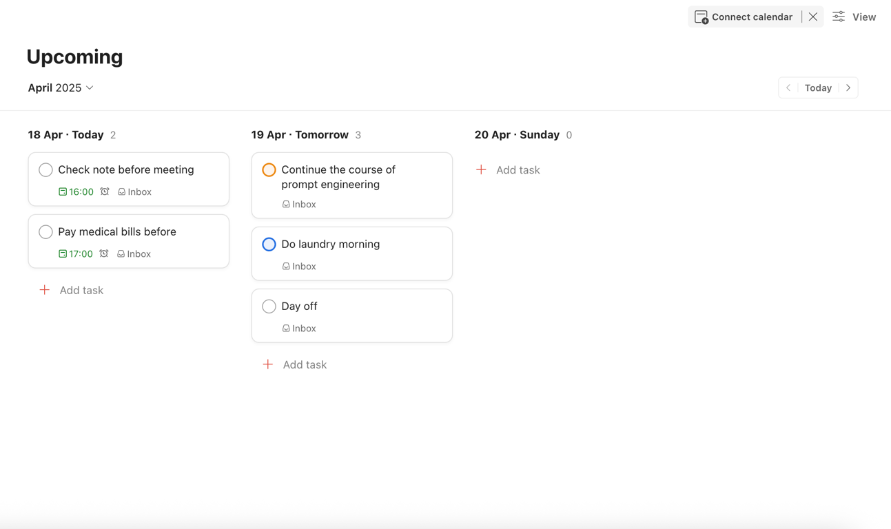 Todoist’s Board view