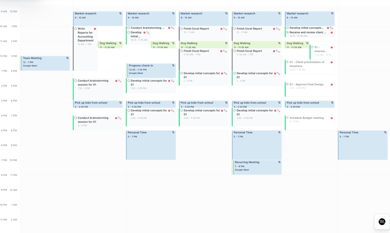 Motion AI calendar Sync