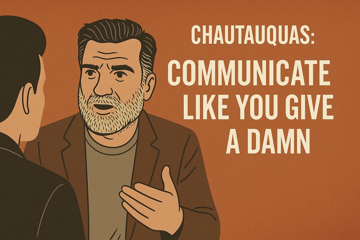 Chautauquas: Communicate Like You Give a Damn