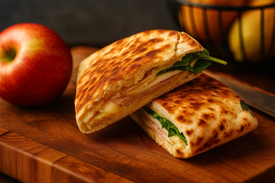 Turkey Apple Pita Pressed Sandwich (And a Reminder That Your Fridge Is Enough)