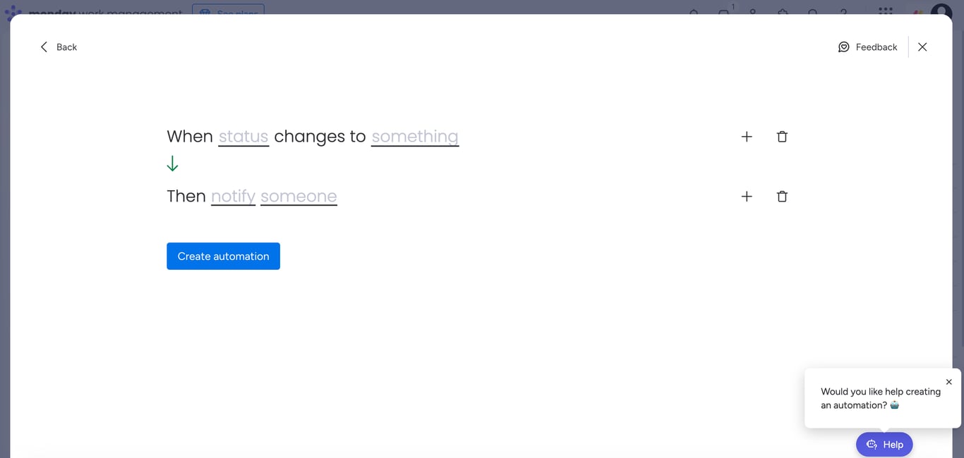 Monday.com automation features