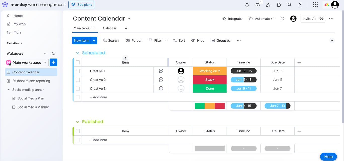 Monday.com advanced features